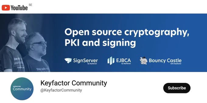 Subscribe to Keyfactor Community on Youtube