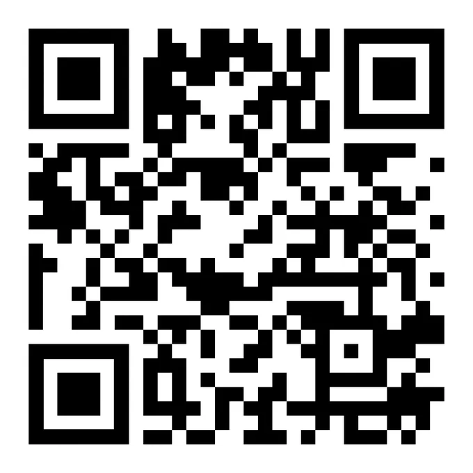 A qr code giving a link to https://fosstodon.org/@hadleywickham