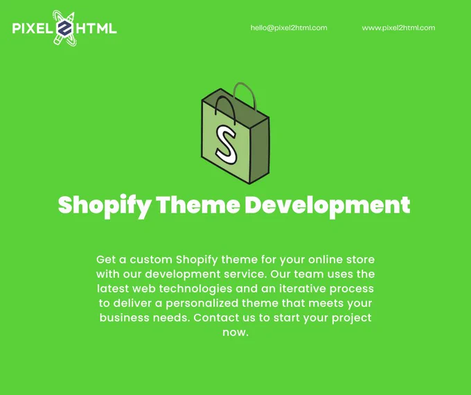 Looking for a Shopify theme that's tailored to your business needs? Look no further! Our Shopify Theme Development Service offers an iterative approach, ensuring that we make all necessary adjustments to get your theme just right. Plus, you'll get a customized experience with a dedicated team member working directly with you on your project. And with our commitment to staying up-to-date on the latest web technologies, you can trust that your theme will be built with the most current techniques in the industry. Let us help you create a stunning, functional Shopify theme for your online store. Contact us today to learn more!