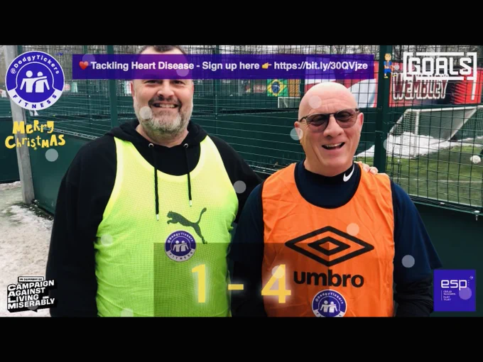 ⚽️ Missed us today? Catch up here 👉 https://youtu.be/C_OIzmknRIk #Over50 #Over60 #Over70 #Football #CVD #CardiacRehab #Health #Project84 #London #Essex #WHUFC #LOFC #AFC #THFC #Diabetes #Qatar2022 #FIFAWorldCupFinal #ARGFRA Partners @deliver_success @theCALMzone @GoalsChingford
