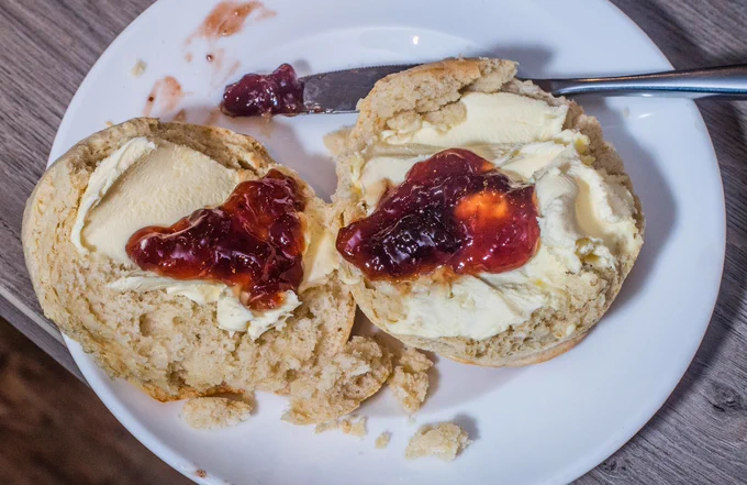 Devon cream tea