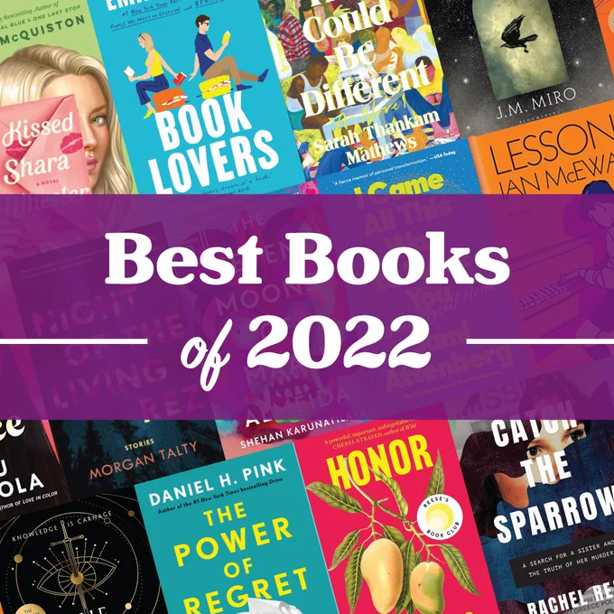 Book jackets from the books on the list
