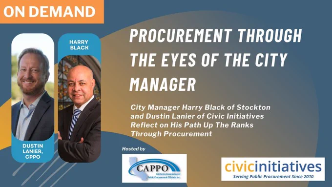 public procurement public sector city manager