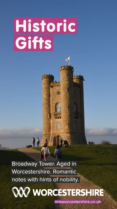 Gifts in Worcestershire. Broadway Tower. Aged in Worcestershire. Romantic notes with hints of nobility. 