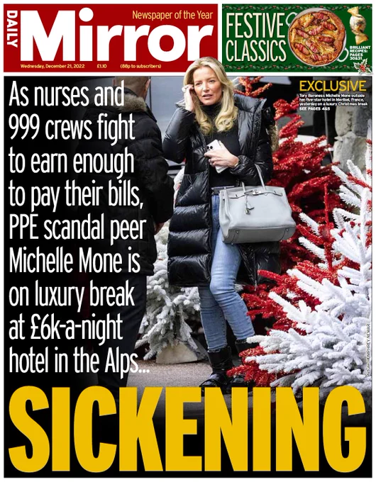 Wednesday's Mirror: "Sickening"