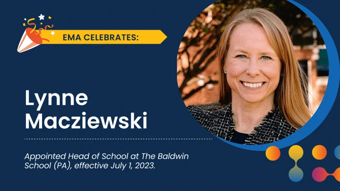 Congratulations graphic with photo of Lynne Macziewski