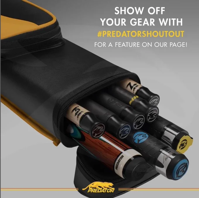 Show off your Predator Cues Gear with #PredatorShoutout for a chance to be featured on our page.