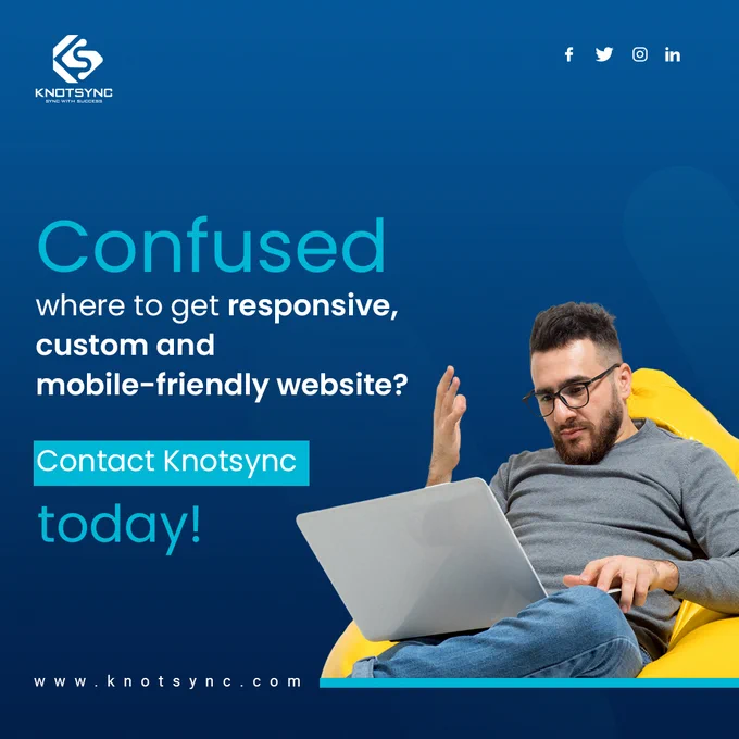 Look no further than Knotsync for Website Design & Development. 
👉DM us or give us a call to discuss your requirements.
.

.
