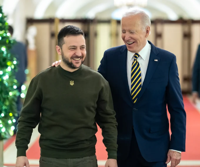 President Biden and President Volodymyr Zelenskyy of Ukraine