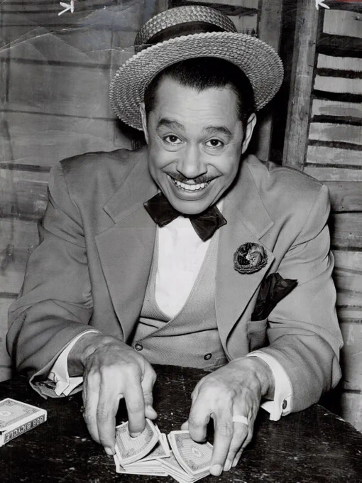 Cab plays the role of Sportin' Life from the 1952 touring production of the classic American opera Porgy and Bess.