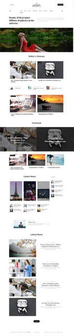 WordPress Theme Template Kits - Octans CosmosWP Blog Template Kit