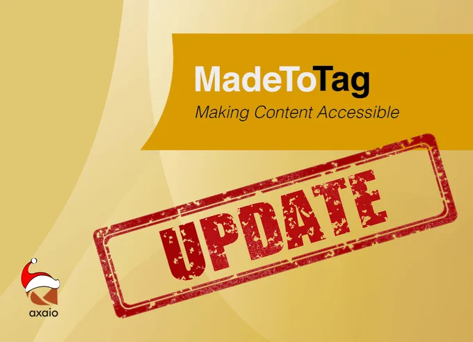 axaio MadeToTag Update Grafik