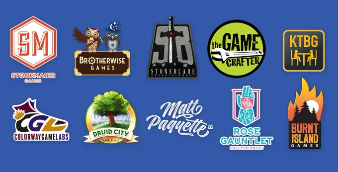 Logos for the companies sponsoring Game Pathways (also tagged)