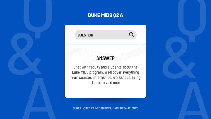 Become a data scientist. Apply to Duke MIDS. 