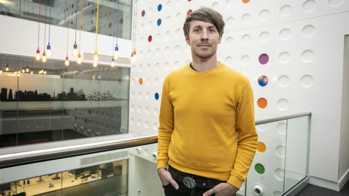 Photograph of man  in Digital Hub Dublin by Orla Murray Coalesce