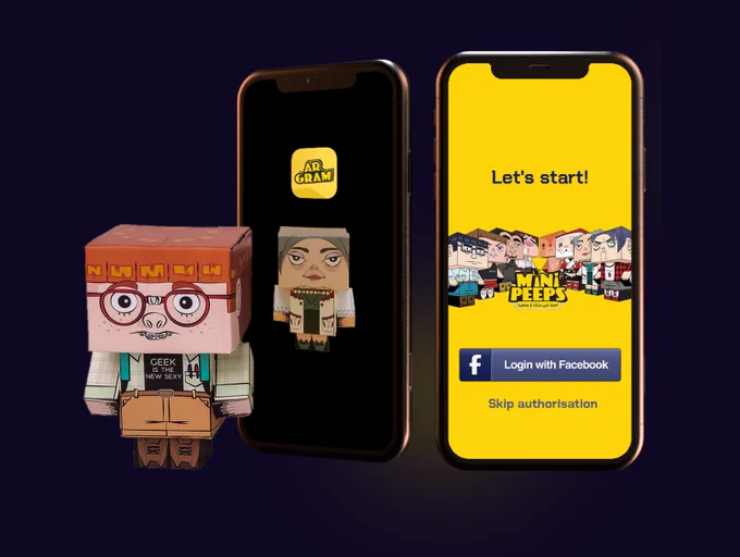 Minipeeps | Innovative AR App for messaging & greeting cards
