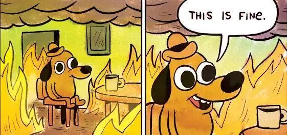 A fire? This is fine. If you are DevSecOps join our maritime software development project.