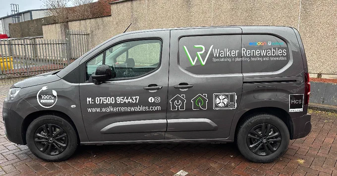 Walker Renewables Berlingo Van Graphics