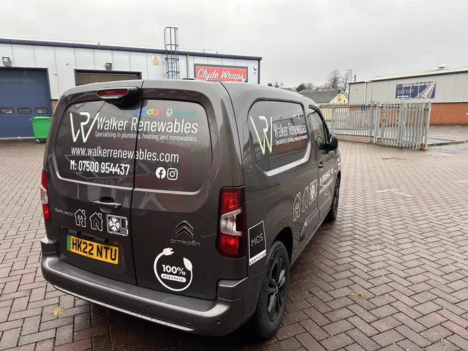 Walker Renewables Berlingo Van Graphics