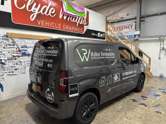 Walker Renewables Berlingo Van Graphics