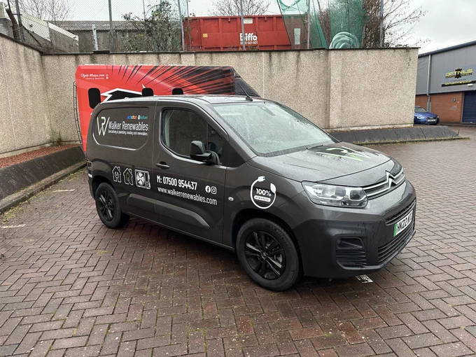 Walker Renewables Berlingo Van Graphics