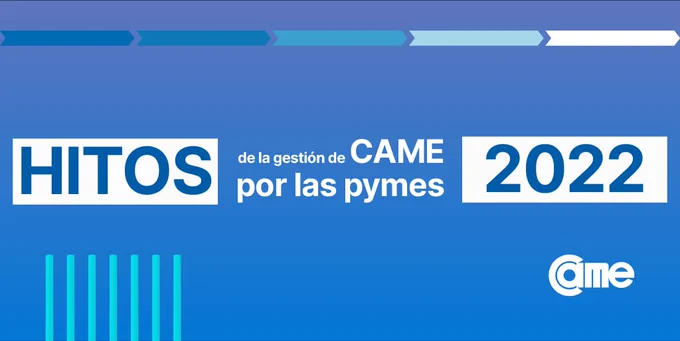 Hitos de la gestión de CAME por las pymes 2022.