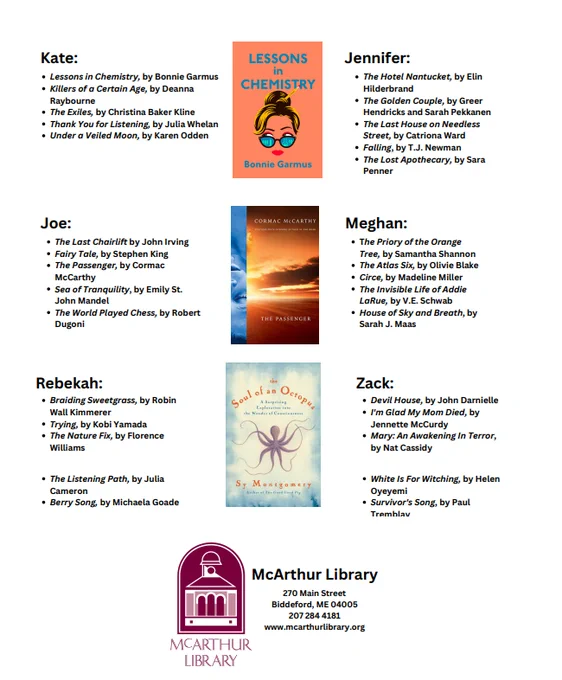 Rest of the list of staff reads.