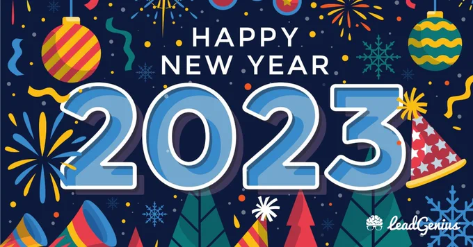 Happy New Year 2023 visit LeadGenius.com