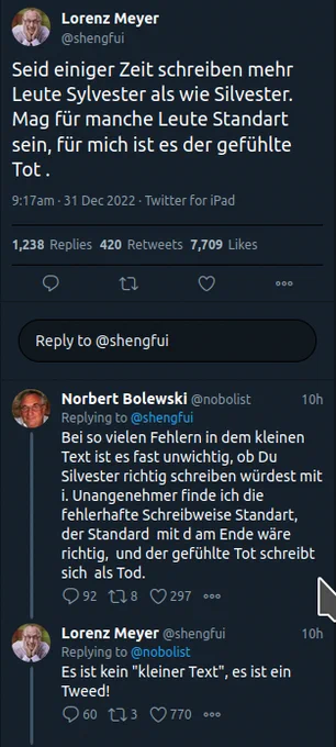 Ein Twitter Dialog im Screenshot. Leider zu lang für die Bildbeschreibung