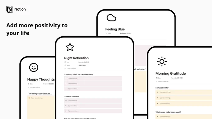 Daily Gratitude Journal Notion template for FREE.

Reply 👋 to get it.
