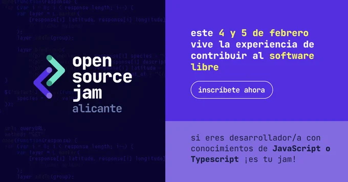 Cartel del evento Open Source Jam