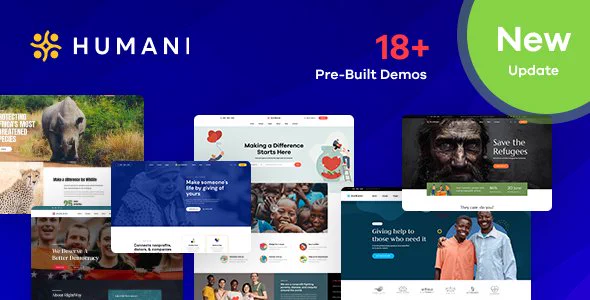 Humani - Nonprofit & Charity WordPress Theme Update