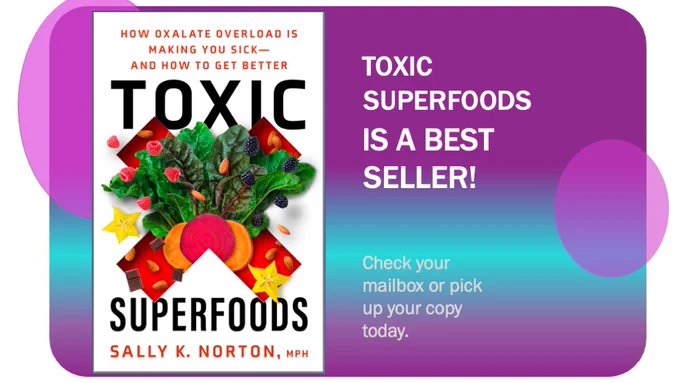 Book Cover for Toxic Superfoods. On sale today Jan. 3, 2023 - already a best seller!