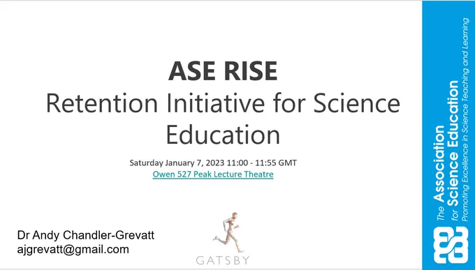 ASE RISE presentation cover slide