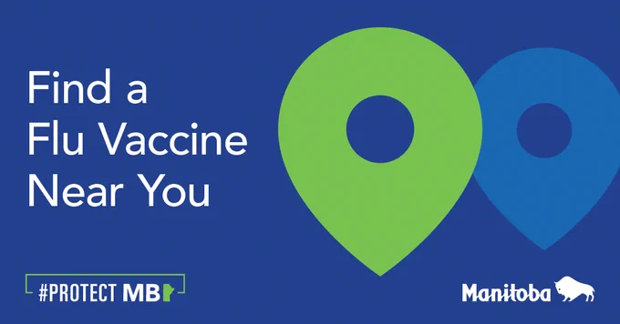Caption: Find a flu vaccine near you. #ProtectMB.
