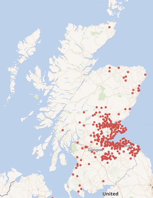 Map of Scotland