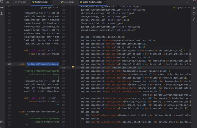 Python API for STOCK Market API