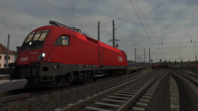 ÖBB 1016 Taurus in Attnang-Puchheim im Spiel Train Simulator Classic