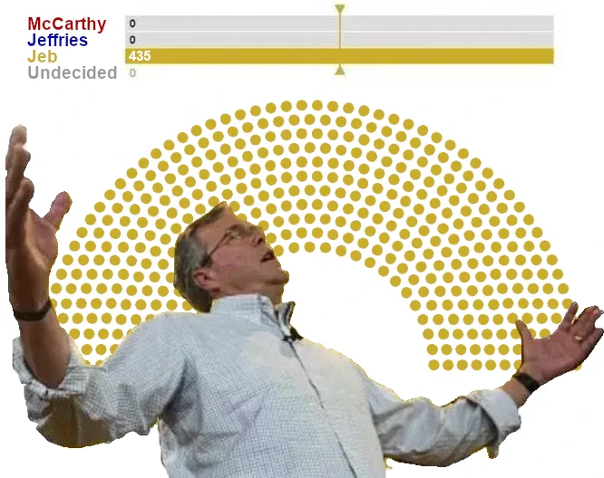 Meme of Jeb being elected Speaker of the House.