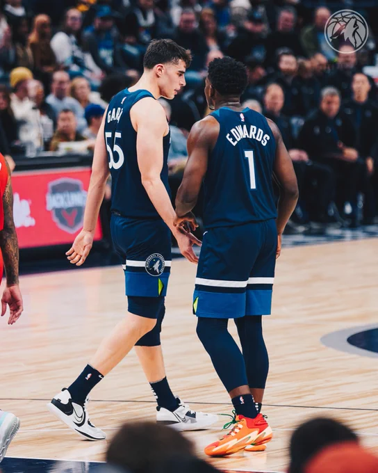 Anthony Edwards and Luka Garza.