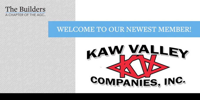 Infographic welcoming new member and an image of their logo.