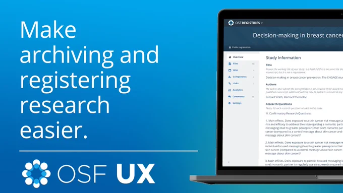 Making archiving and registering research easier.