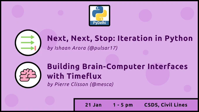 PyDelhi January meet-up schedule