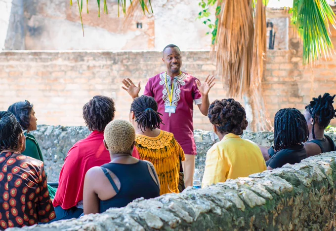Dicta Dicta students on a historical tour in Zanzibar, Tanzania hosted by @curiousontz
