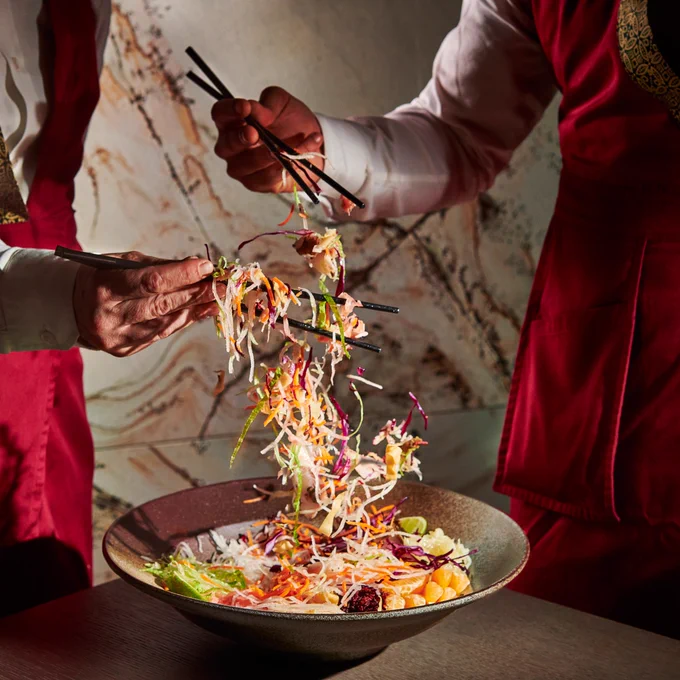 Strait Kitchen's vibrant Yu Sheng Salad