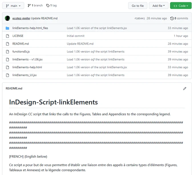 Screenshot of my Gihub repository.