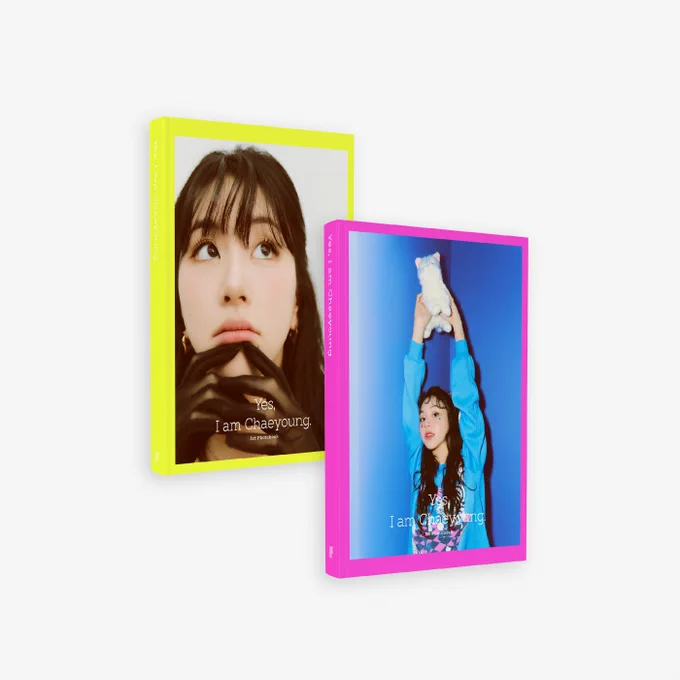 Chaeyoung - Yes, I am Chaeyoung.  
TWICE Chaeyoung 1st PHOTOBOOK - Neon Lime/ Pink Ver.