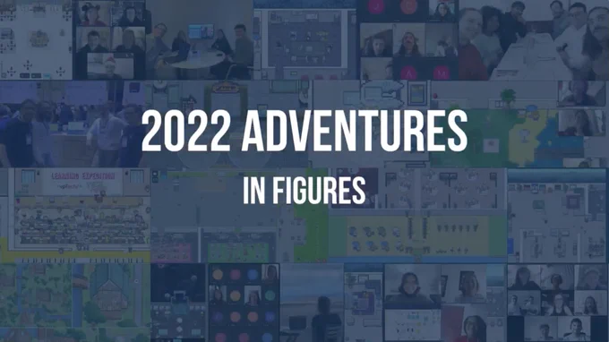 2022 has been a great year for Workadventure! 🎉

🫶 5 new incredible talents who joined the Adventure
💬  3 000 000 interactions
🏃‍♀️  25K unique users on the platform per month
⏰  716K hours spent on the platform per user