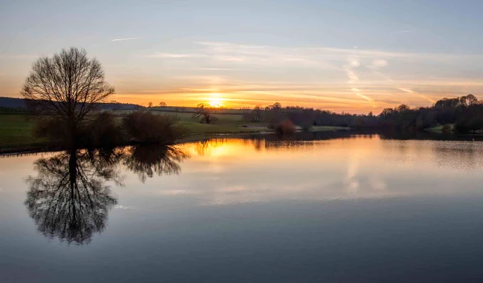 Image of Sutton Bingham Reservoir near Yeovil in Somerset, England