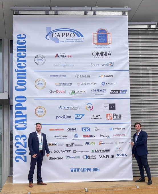 Milan Dordevic and Parker Reiser from Proctorio at CAPPO conference at California